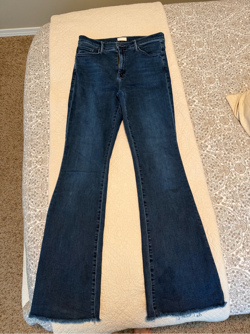 Mother Dark Blue Women's Flare Jeans